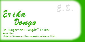 erika dongo business card